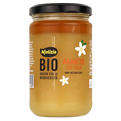ミエリツィア イタリア産オレンジの有機ハチミツ 400g