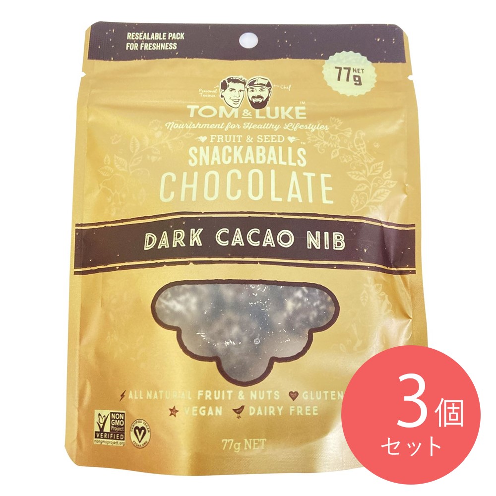 Tom and Luke ダークカカオニブ 77g×3個