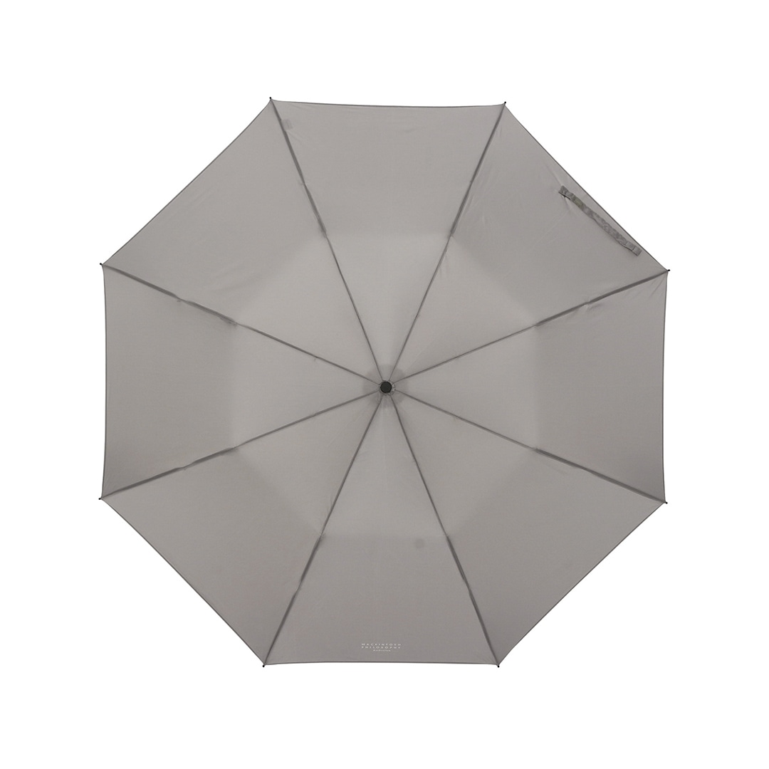 MACKINTOSH PHILOSOPHY 無地 55cm UV加工 晴雨兼用 軽量楽折 傘 折りたたみ傘 ライトグレー 傘