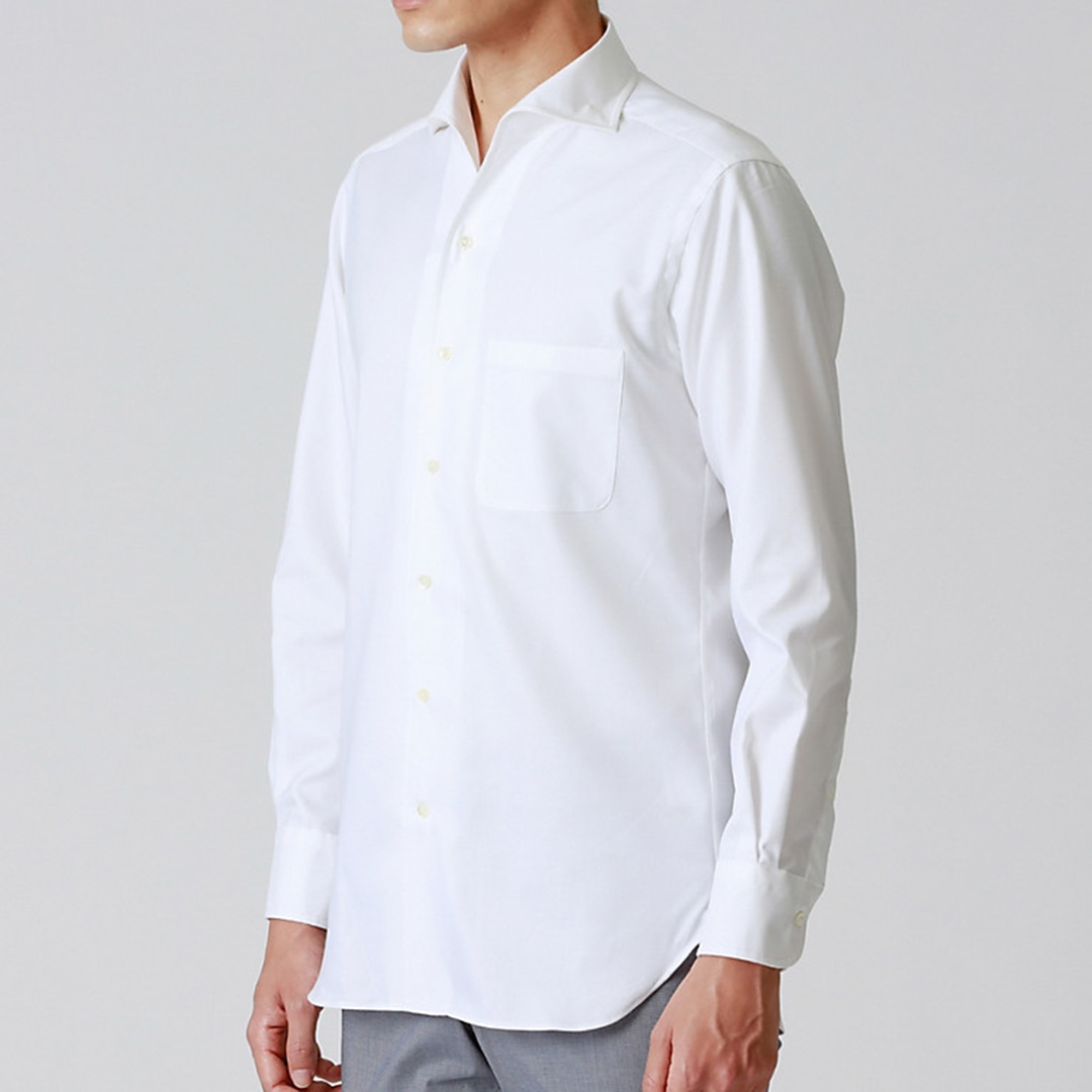 Paul Stuart ロイヤルオックスシャツ ハンプトンカラー ホワイト