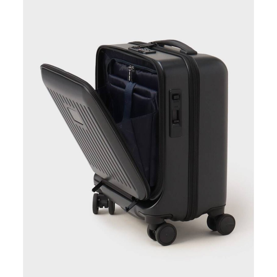 TAKEO KIKUCHI CITY BLACK スーツケース SSサイズ(フロントオープン式） シルバーグレー スーツケース