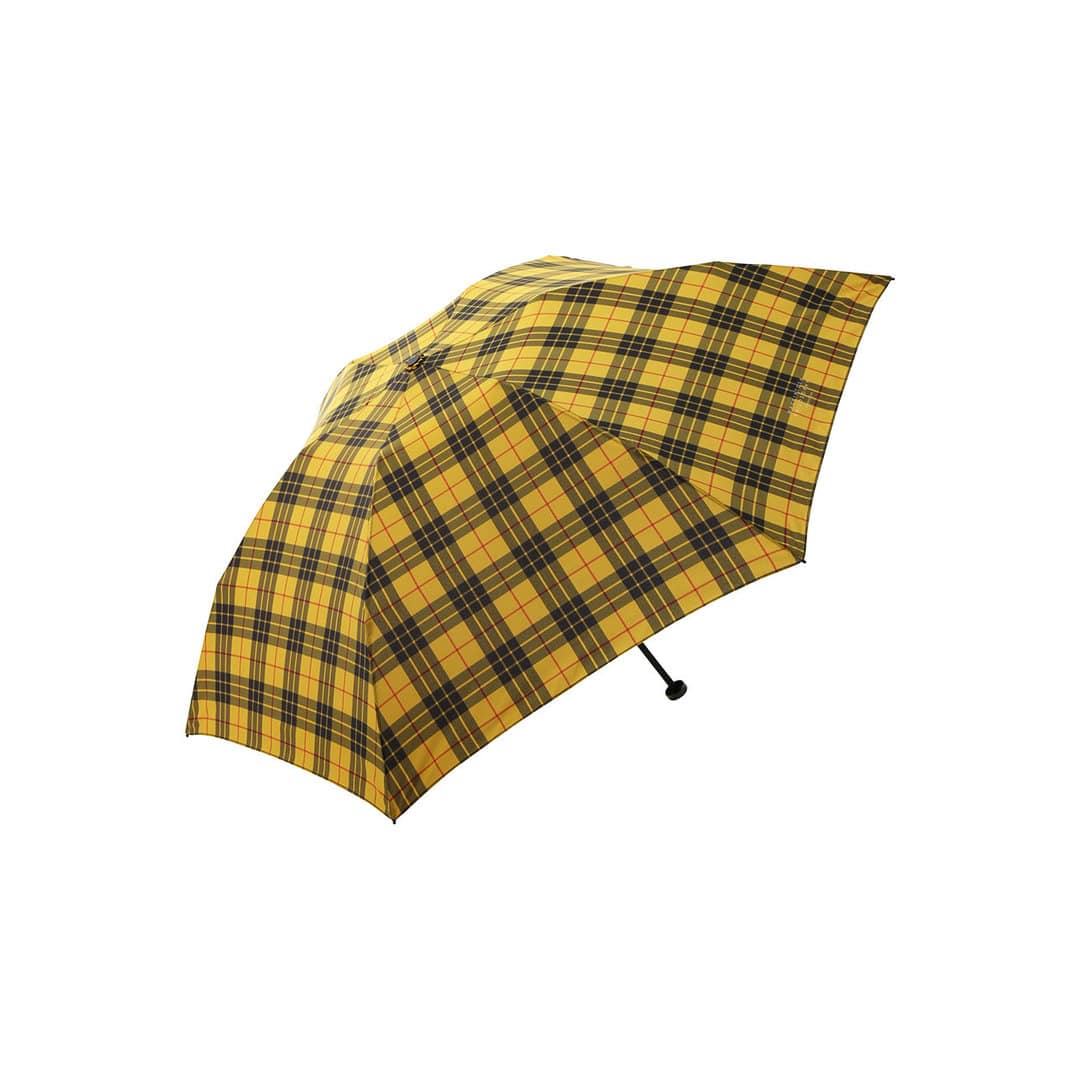 MACKINTOSH PHILOSOPHY 先染チェック柄 55cm UV加工 晴雨兼用 軽量ミニ 傘 折りたたみ傘 ホワイト 傘