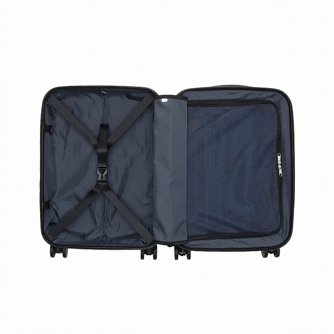 <ワールドトラベラー> 34L機内持込スーツケース【ホワイトカーボン】 ホワイトカーボン