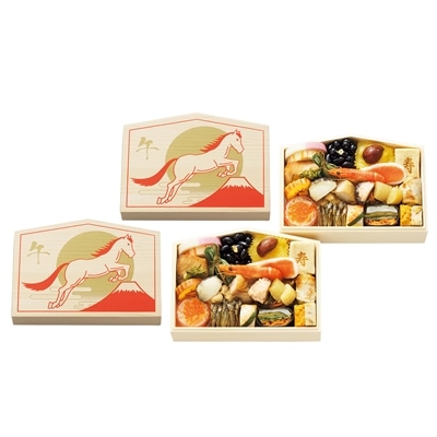 冷凍おせち 2人前 <タカシマヤオリジナル>おせち料理 祝い膳｢双葉｣絵馬型二客 和風 【販売期間：2025年12月10日まで】