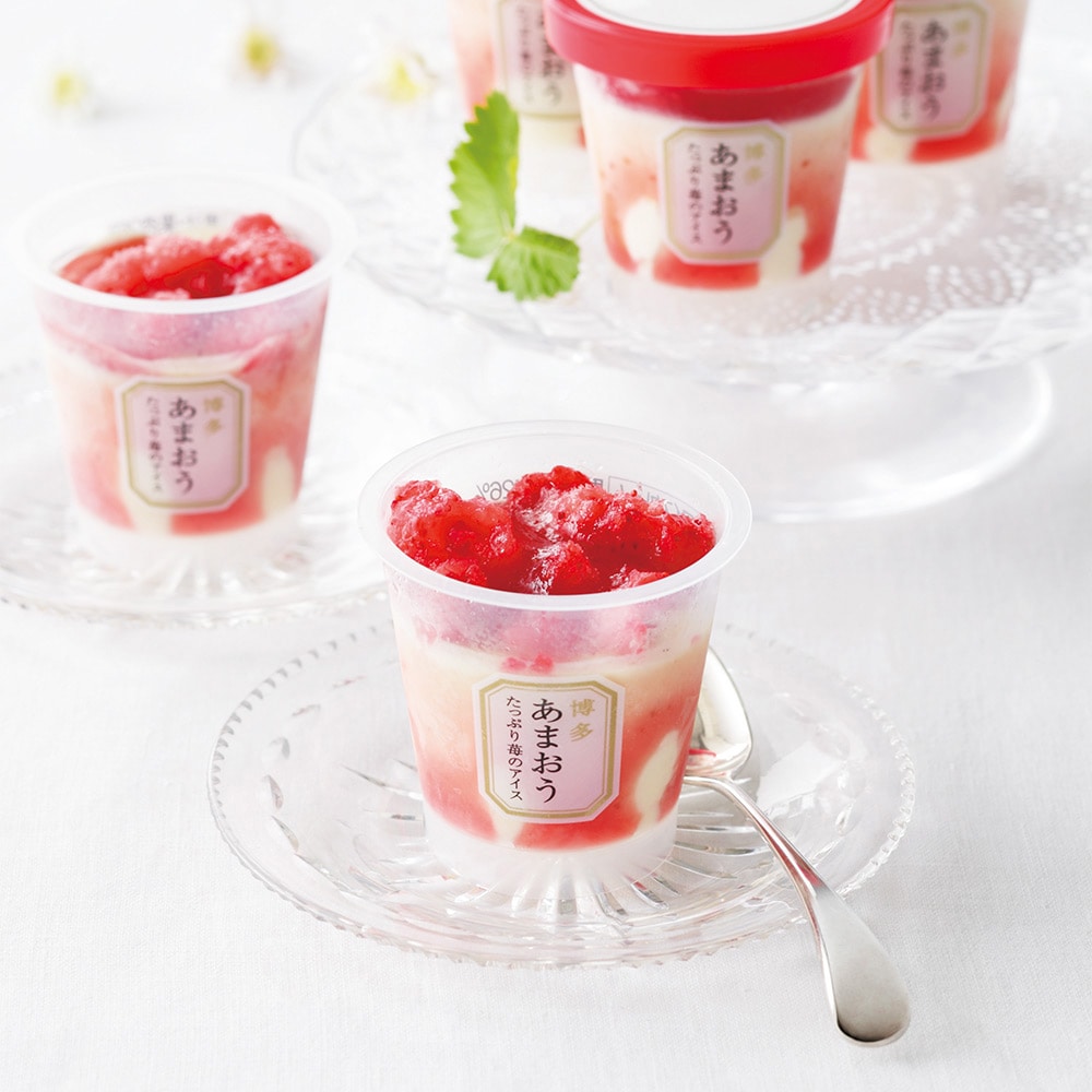 【冷凍】　博多あまおう　たっぷり苺のアイス