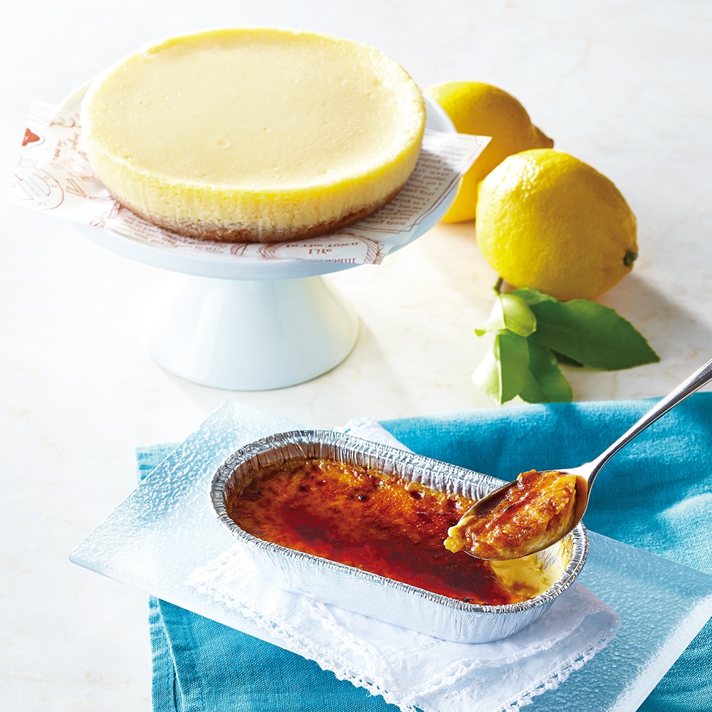 【冷凍】＜カスターニャ＞　カタラーナ・広島レモンチーズケーキセット