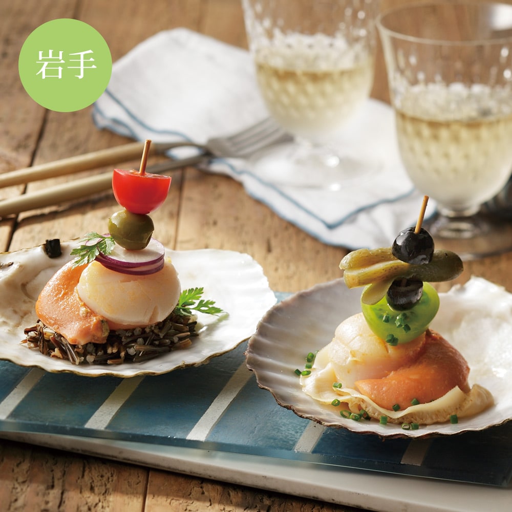 【冷凍】＜ヤマキイチ商店＞　泳ぐホタテのハーフシェル