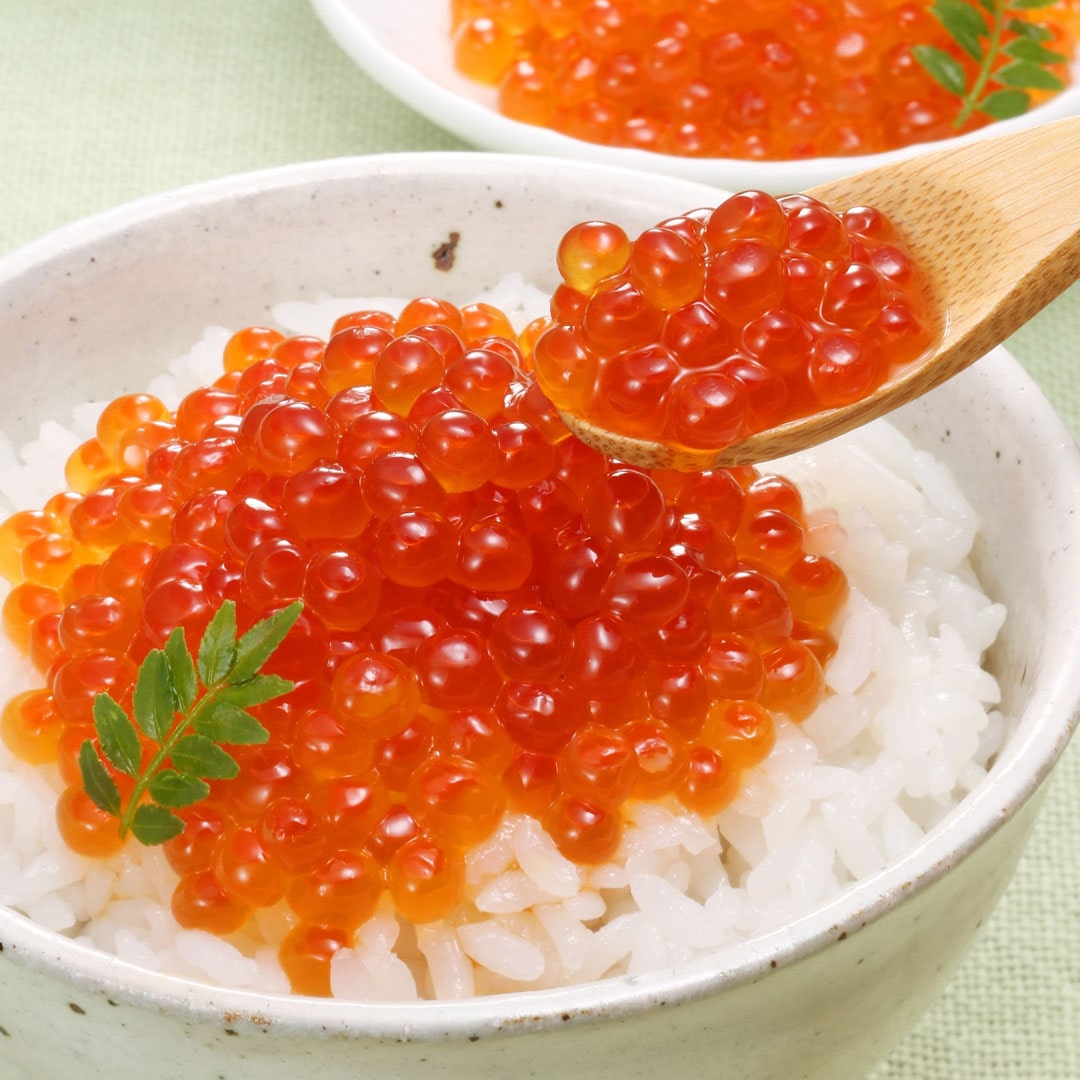 【冷凍】<佐藤水産> 鮭醤油入りのいくら醤油漬2本