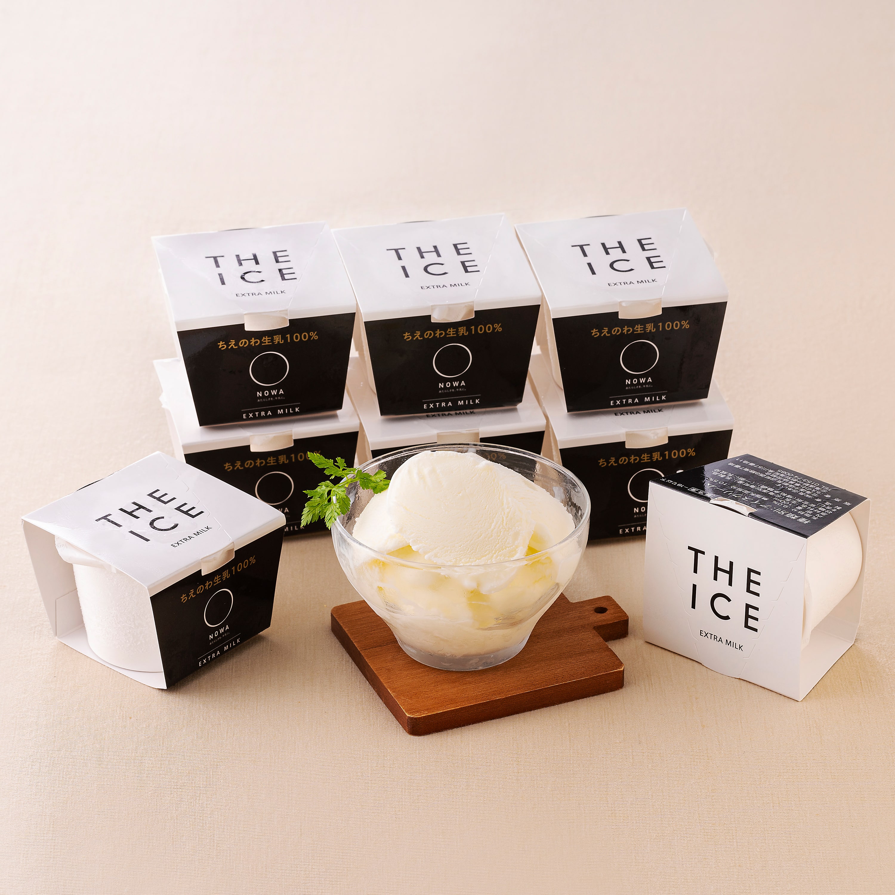 【冷凍】＜ちえのわ事業協同組合＞　「THE ICE」エキストラミルク8個（アイスクリーム）
