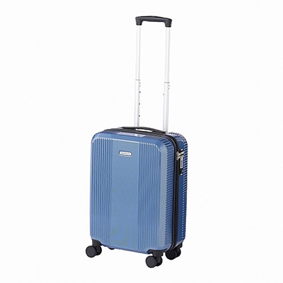 <ワールドトラベラー> 34L機内持込スーツケース【ブルーカーボン】