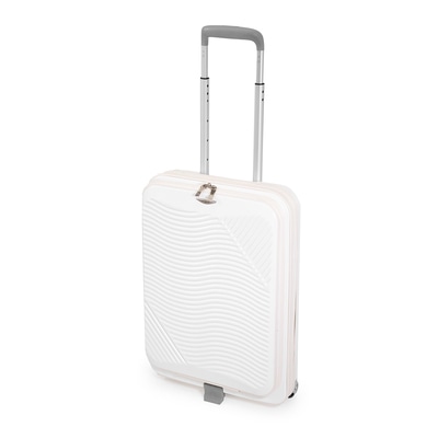 <ロコボックスⅡ>折り畳み式フロントオープンキャリー【マットオフホワイト】「機内持ち込みサイズ18L」※拡張時+20L