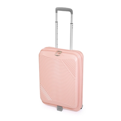 <ロコボックスⅡ>折り畳み式フロントオープンキャリー【マットバーンコーラル】「機内持ち込みサイズ18L」※拡張時+20L