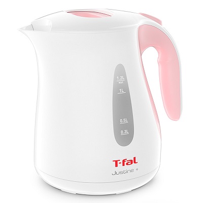＜T-fal>ティファール ジャスティン プラス 1.2L【シュガーピンク】