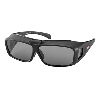 <コールマン>跳ね上げ偏光オーバーグラスセット(ケース付き)