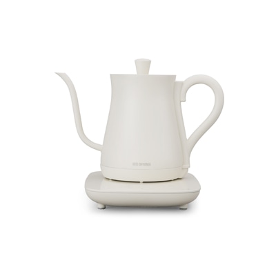 <アイリスオーヤマ>電気ケトル 温度調節付  【ホワイト】