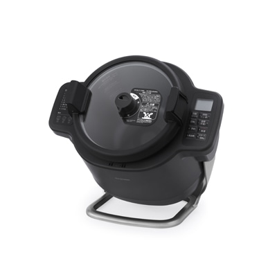 <アイリスオーヤマ>自動かくはん式調理機 CHEF DRUM  【グレー】