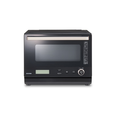 <アイリスオーヤマ>スチームオーブンレンジ 26Lカップ式  【ブラック】