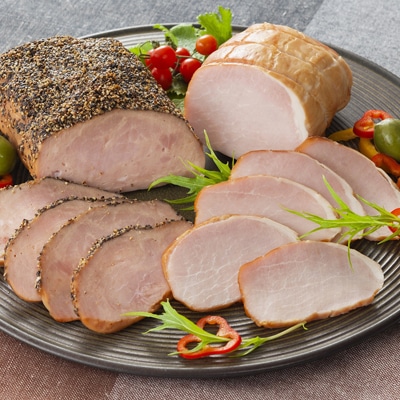 【冷蔵】<三重 伊賀上野の里>ロースハム&ペッパーポーク詰合せ