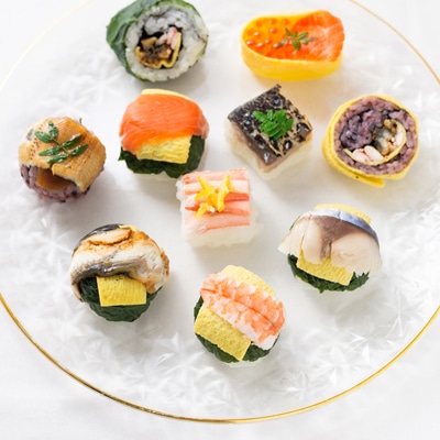 【冷凍】<梅守本店>あでやか手鞠わさび葉寿し12個