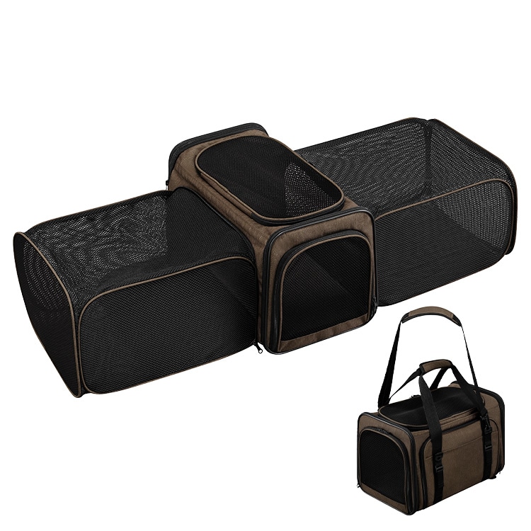 拡張できるペットキャリー