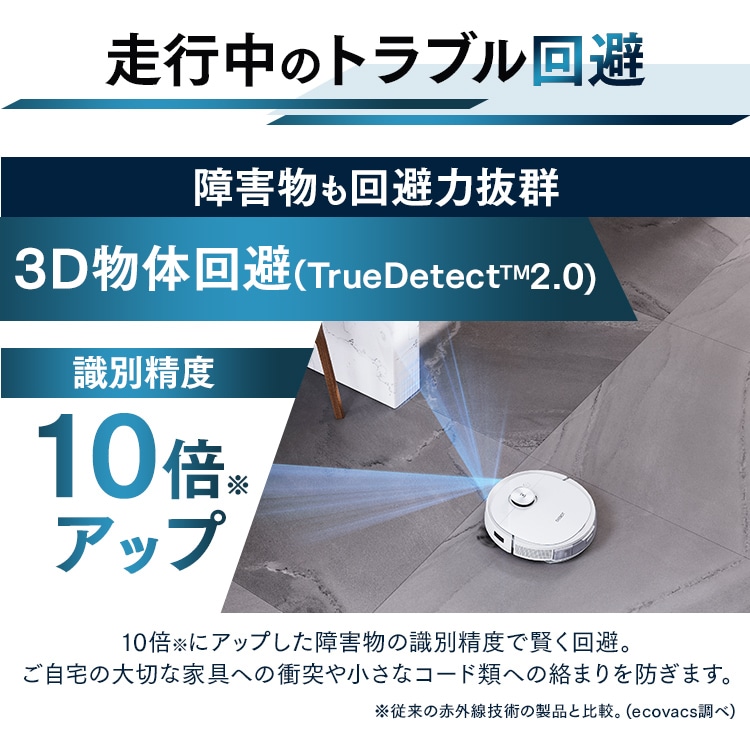 40％OFFクーポン】ロボット掃除機 エコバックス DEEBOT T9＋ ホワイト