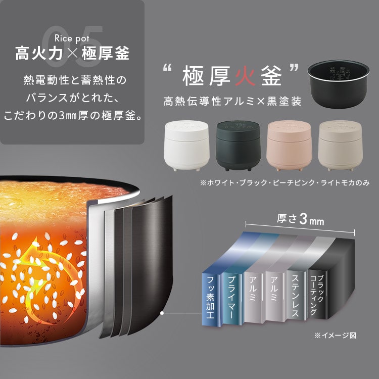 【最新モデル】 アイリスオーヤマ 炊飯器 3合 マイコン式 ブラック