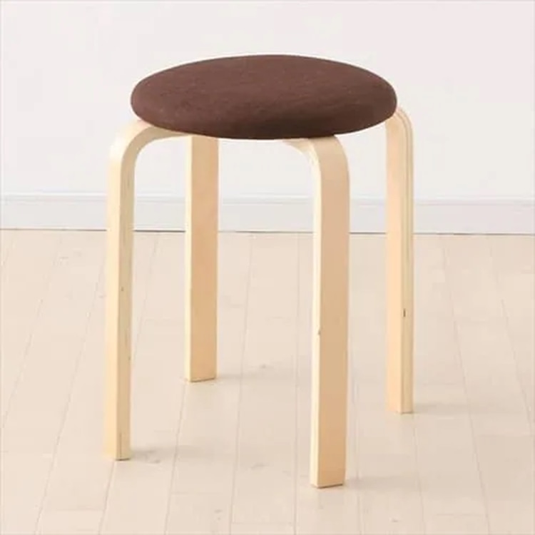 木製スツール ファブリック SL-02F ブラウン