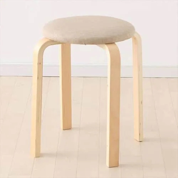 木製スツール ファブリック SL-02F ベージュ