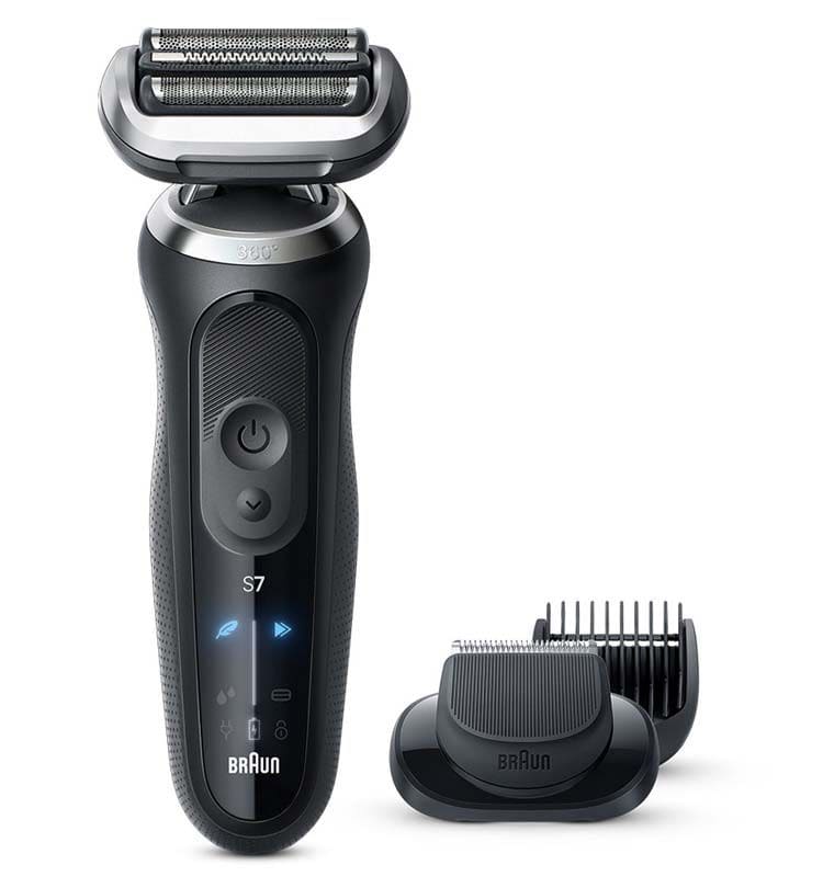 BRAUN ブラウン 電気シェーバー ひげ剃り密着シリーズ7ソロモデル ブラック 72-N1500S 電動髭剃り 電動シェーバー ソロモデル お風呂使用 水洗い対応 充電式 新製品 人工知能 深剃り BRAUN 【D】