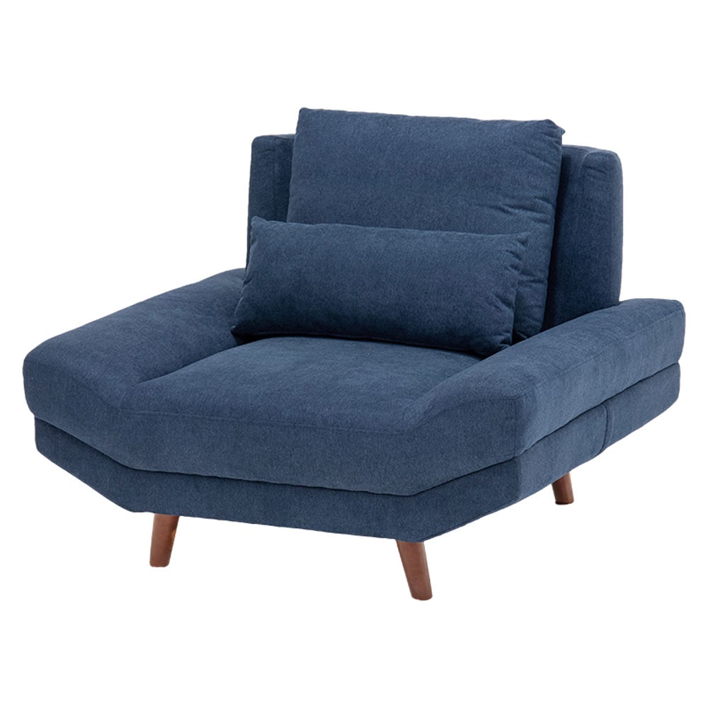 ソファ ブライト 1P ネイビー【時間指定不可】【同梱不可】