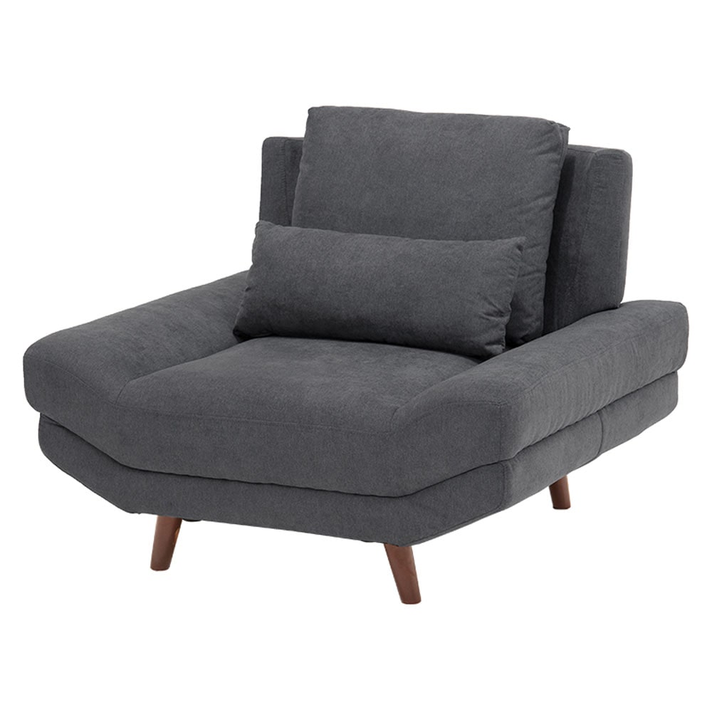 ソファ ブライト 1P ダークグレー【時間指定不可】【同梱不可】