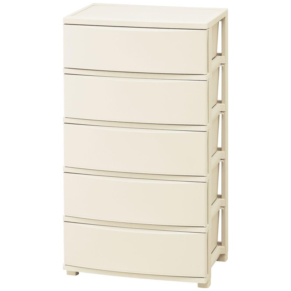 【2個セット】ワイドチェスト CLN-545 ライトベージュ