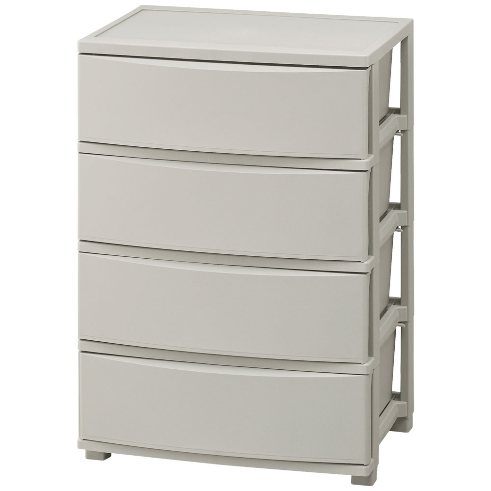 【2個セット】ワイドチェスト CLN-544 ダークグレー