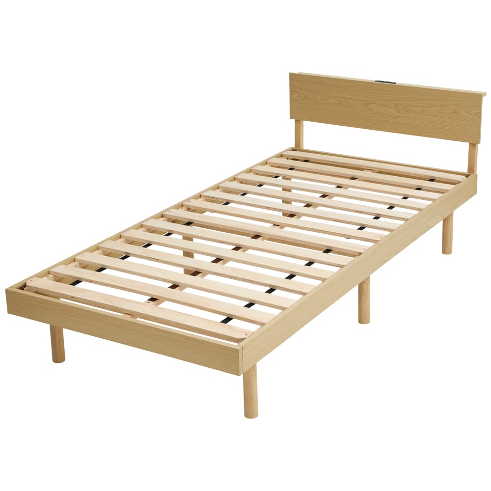 宮付きすのこベッド VSNB-S ナチュラル