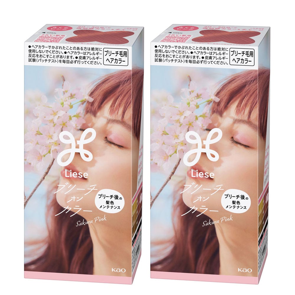 Liese 【2個セット】リーゼ ブリーチオンカラー さくらピンク