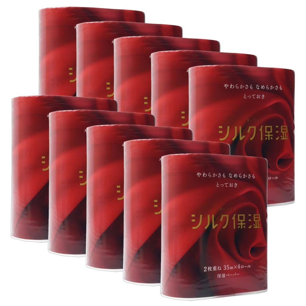 【10個セット】ピーエイドシルク保湿トイレット4RW35m 620513
