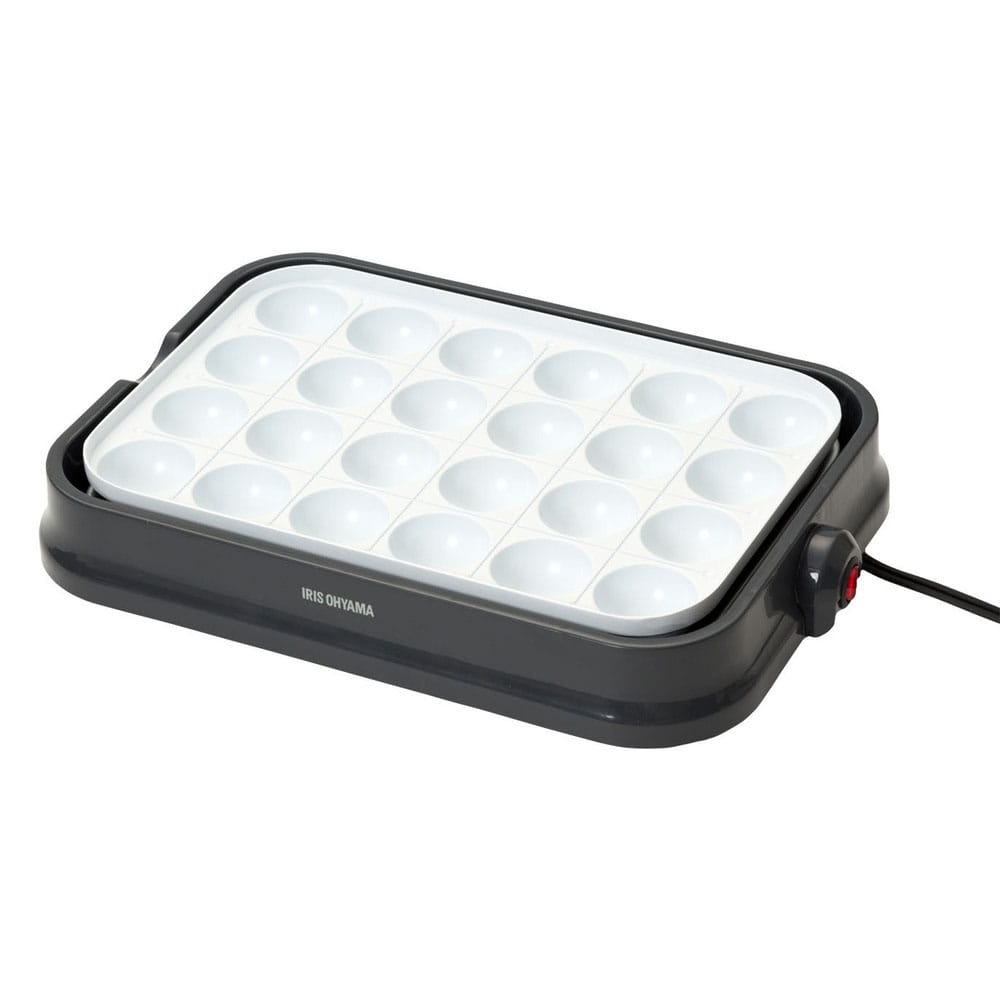 アイリスオーヤマ ホットプレート 着脱式 2枚 PHP-C24W グレー