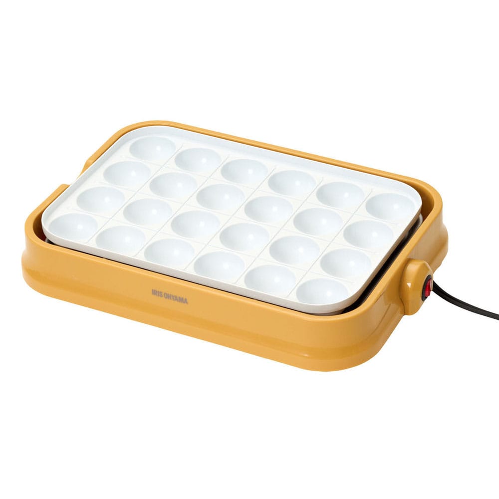 アイリスオーヤマ ホットプレート 着脱式 2枚 PHP-C24W イエロー