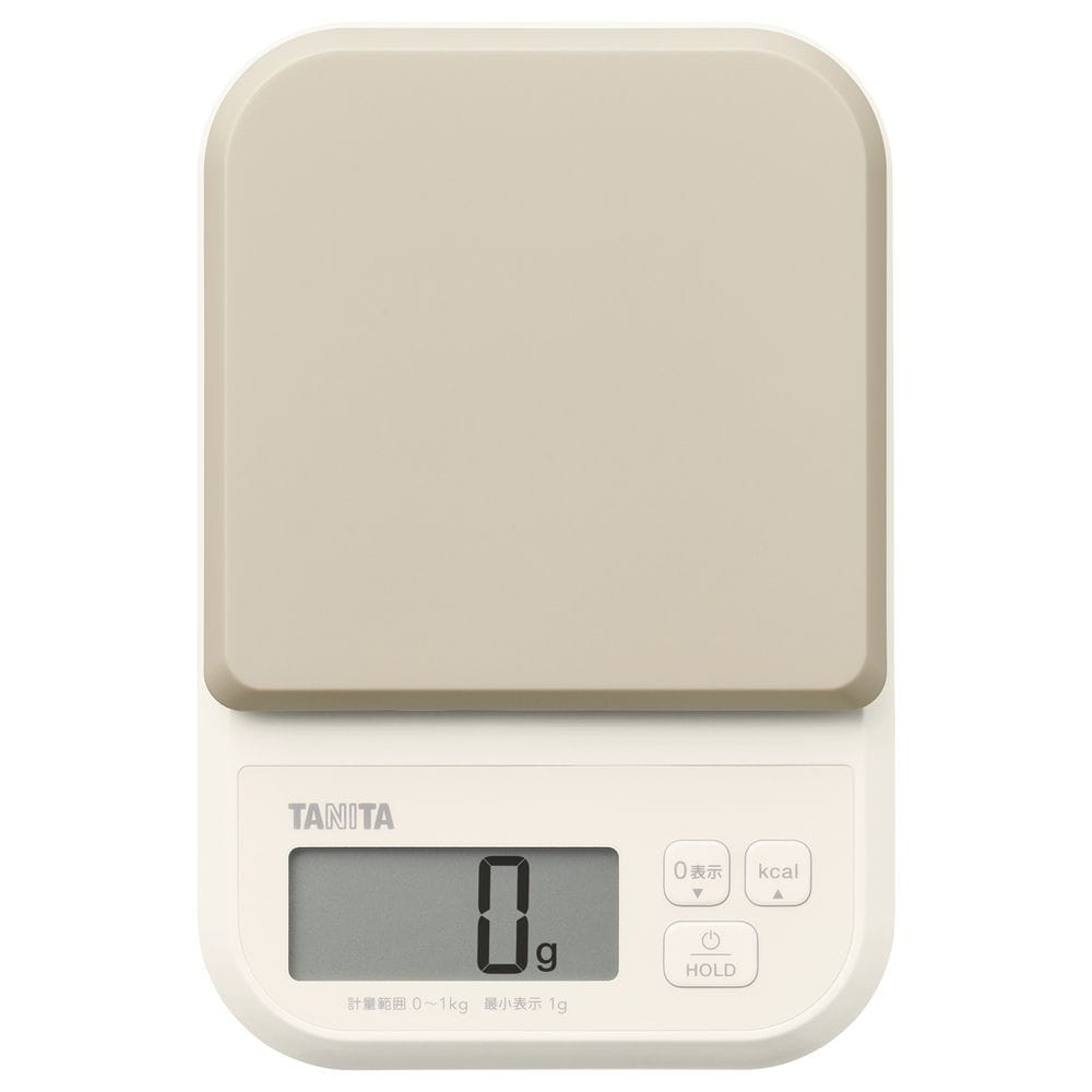 キッチンスケール デジタルスケール はかり デジタルクッキングスケール KJ-120-BL タニタ TANITA 1000g 1g単位 カロリー 健康 ヘルシー ダイエット お菓子作り 食生活 ブルー グレー ピンクパープル