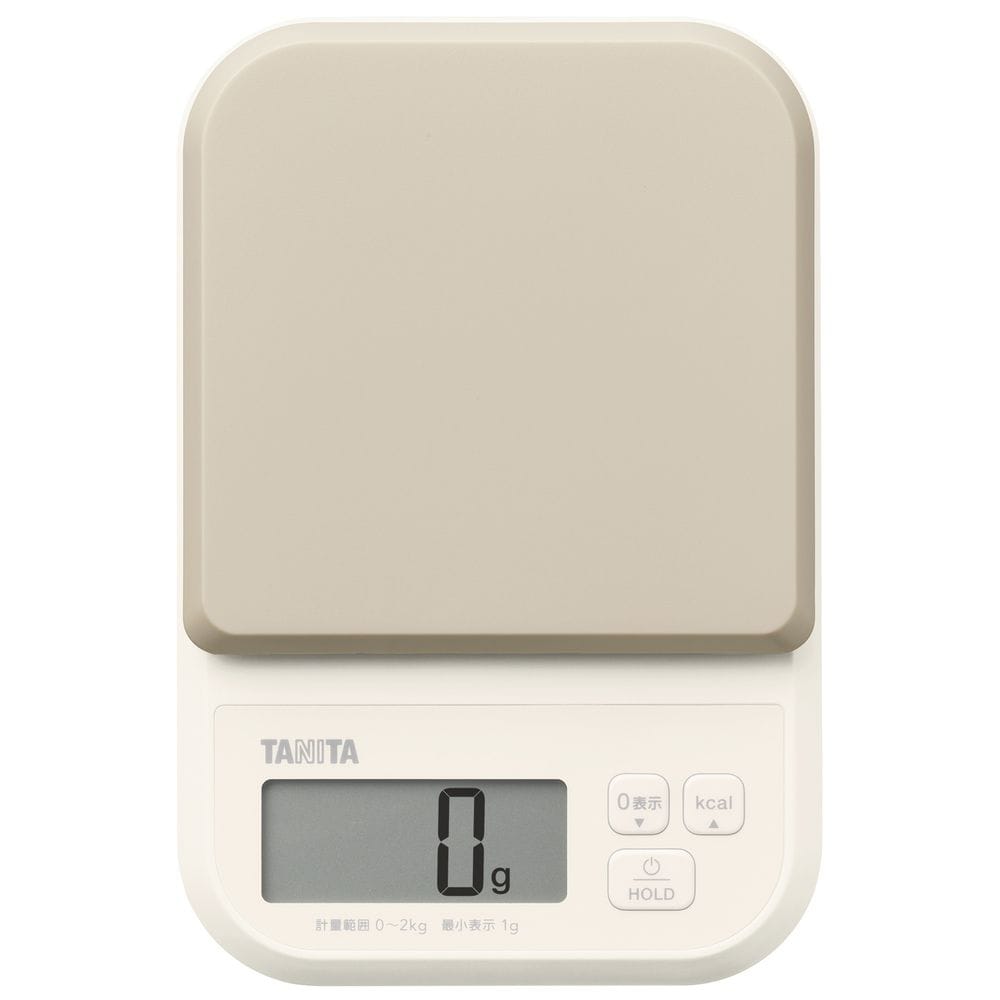 キッチンスケール デジタルスケール はかり デジタルクッキングスケール KJ-220-BL タニタ TANITA 2000g 1g単位 カロリー 健康 ヘルシー ダイエット お菓子作り 食生活 ブルー グレー ピンク