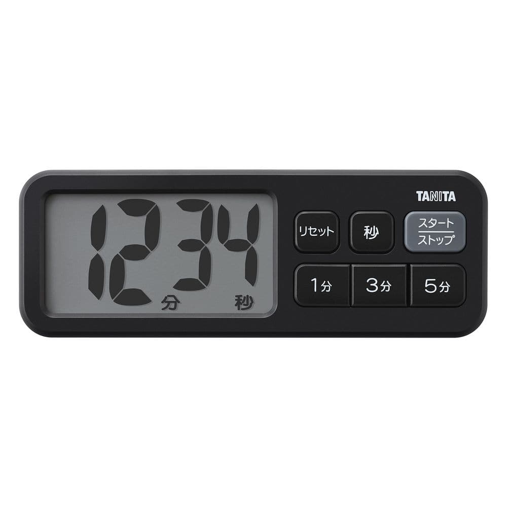 タイマー キッチンタイマー 大文字 抗菌でか見えタイマー TD-431-BK 送料無料 タニタ TANITA キッチンタイマー 大文字 見やすい 便利 タイム カウントアップ 料理 圧力鍋 マットブラック マットグレー マットレッド 【メール便】
