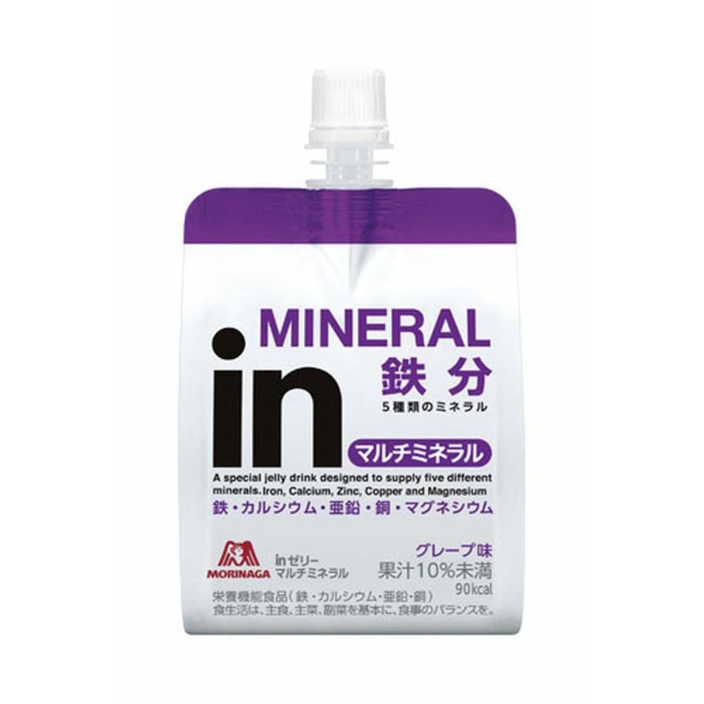 【72個】森永inゼリー マルチミネラル 森永 インゼリー マルチミネラル 180g 低カロリー 果汁5% 食物繊維 ビタミン チャージ 食感 森永製菓