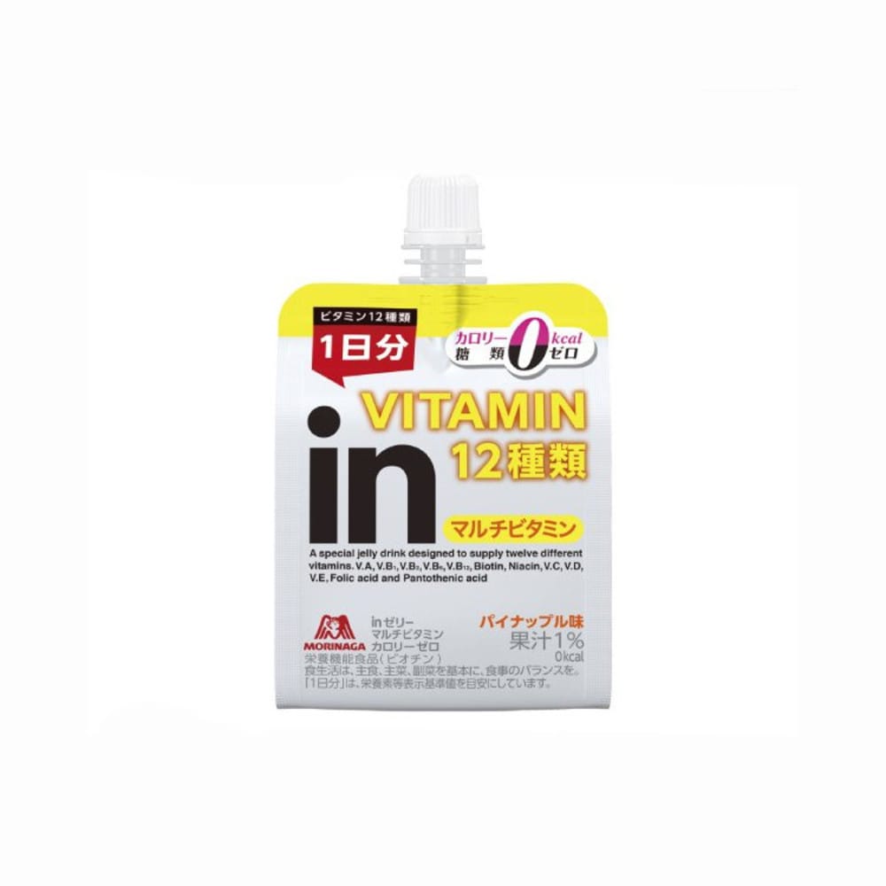 【36個】inゼリーマルチビタミンカロリーゼロ 森永 インゼリー マルチビタミンカロリーゼロ 180g 低カロリー 果汁5% 食物繊維 ビタミン チャージ 食感 森永製菓