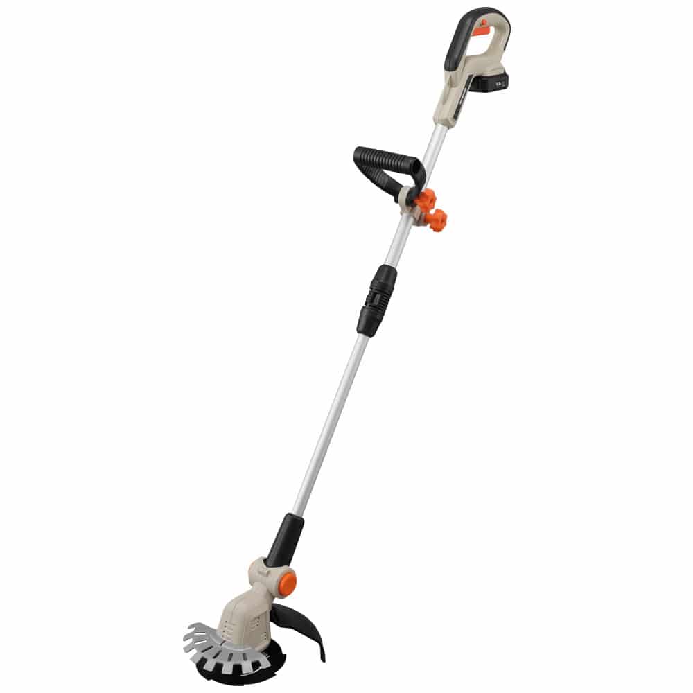 【Type-C充電&バッテリー共用できる】 草刈り機 充電式 軽量 電動芝刈機 10.8V 草刈機 芝刈り機 ナイロンコード 替刃 付替簡単 フロントガード付き グラストリマー アイリスオーヤマ JGT16010TC *