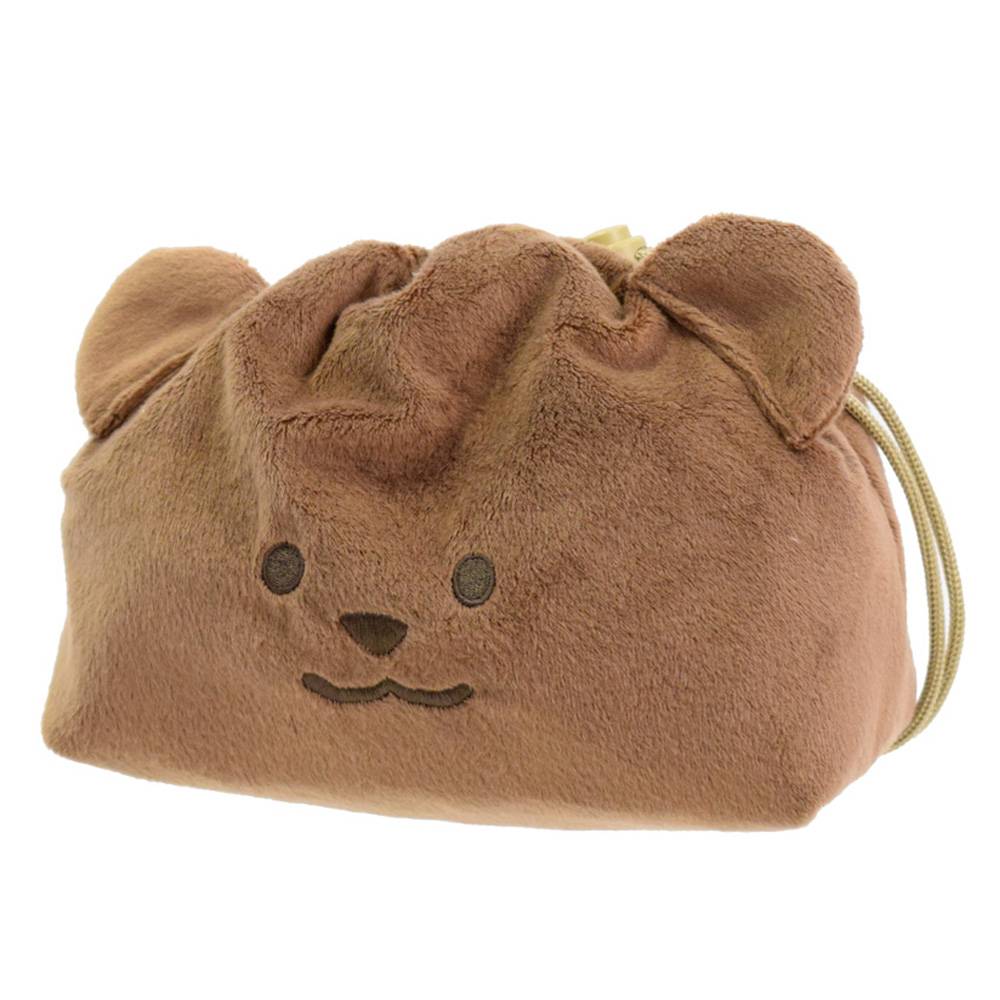 サブヒロモリ ムームー フェイス巾着 390524 ブラウン／ちょこくま