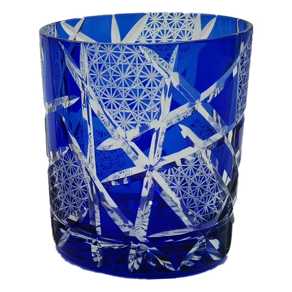 切子 オールド 硝子 切子オールド GC005DB 切子 オールド 硝子 ガラス 濃紺 酒 父の日 ギフト おしゃれ シンプル 濃紺 青 赤 黒 紫