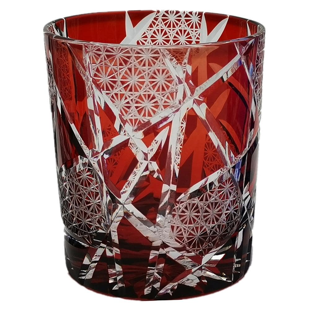 切子 オールド 硝子 切子オールド GC005DB 切子 オールド 硝子 ガラス 濃紺 酒 父の日 ギフト おしゃれ シンプル 濃紺 青 赤 黒 紫