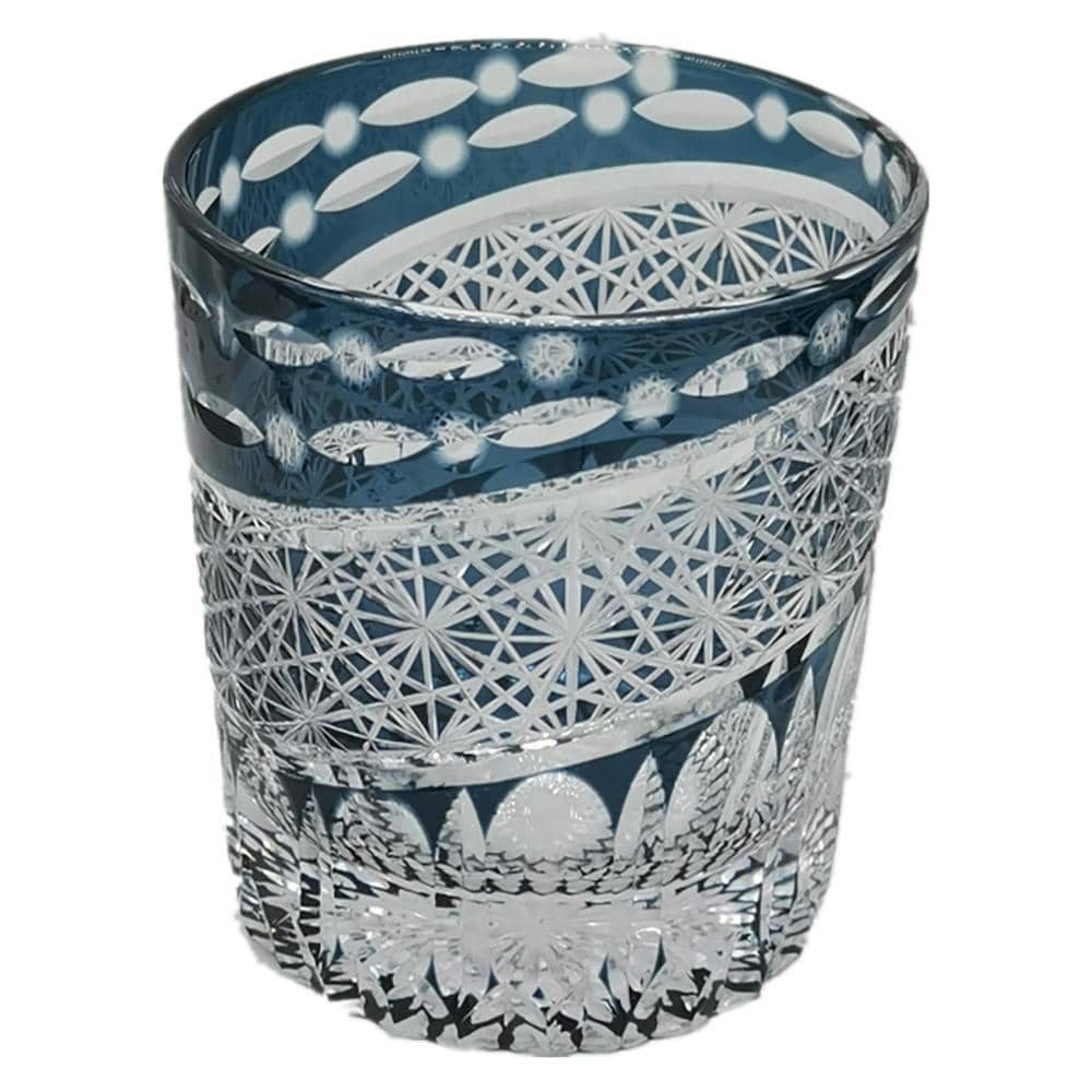 切子 オールド 硝子 切子オールド GC020DB 切子 オールド 硝子 ガラス 濃紺 酒 父の日 ギフト おしゃれ シンプル 濃紺 青 赤 黒