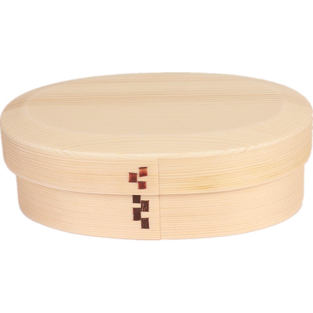 木製 弁当箱 わっぱ 一段亀甲小判弁当箱 ナチュラル BDH034T 木製 弁当箱 わっぱ ナチュラル 一段 ウレタン 白松 ギフト おしゃれ シンプル