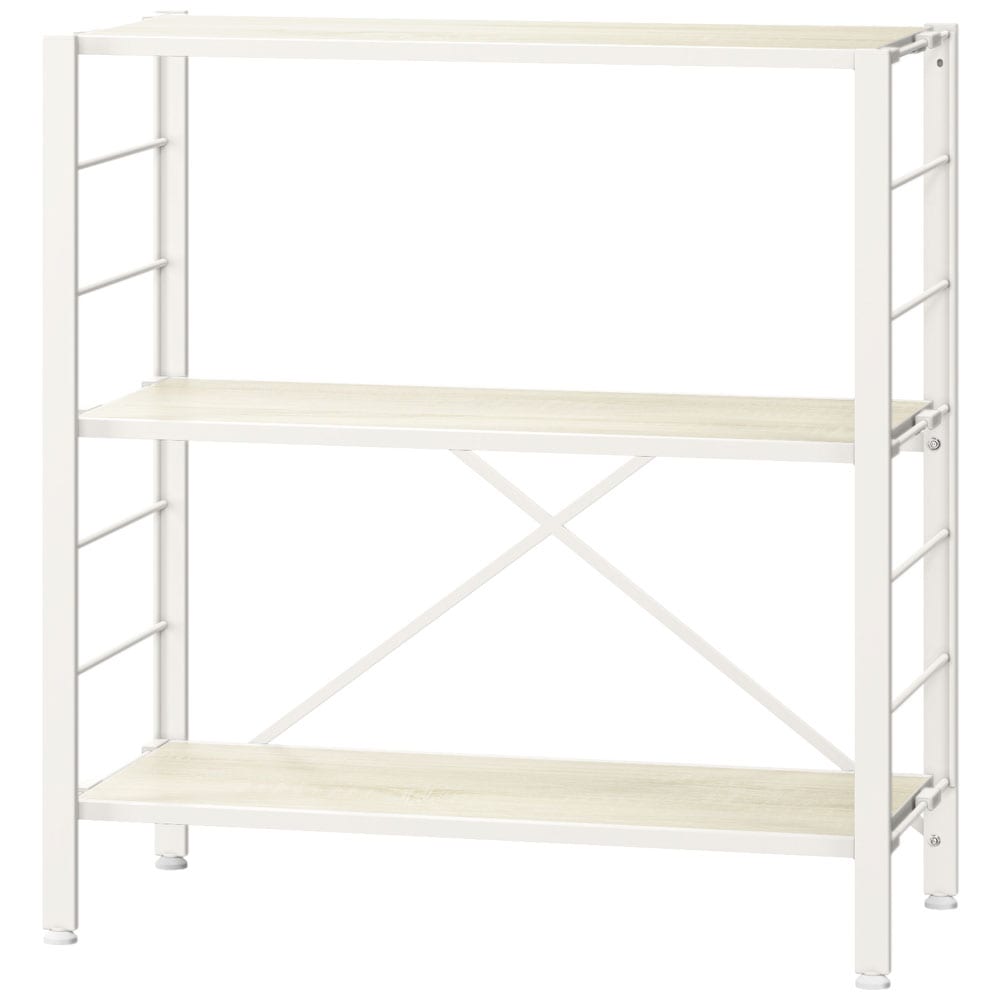 スチールラック 3段 5段 幅36 幅56 幅76 キッチン リビング オフィス ランドリー 洗面所 子供部屋 家電 組立簡単 連結 可動棚 シンプル オープン ディスプレイラック スチール棚 シェルフ 収納 アイリスオーヤマ KRSR *